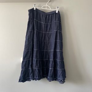 Vintage Tiered Demin Skirt